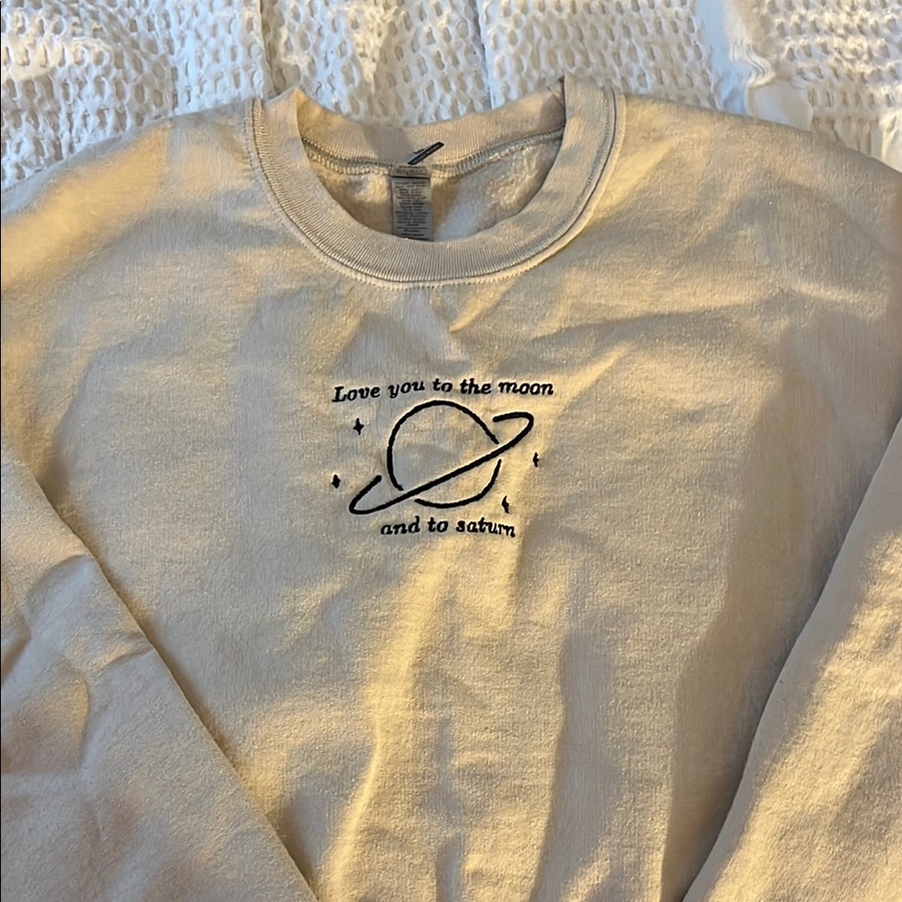 Taylor Swift Cream Graphic Sweatshirt